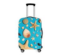 DOTBUY-SHOP Cubierta de Equipaje Funda de Maleta, Viaje Cubierta de la Caja Protectora Elástico Suave de Anti-Polvo Lavable Luggage Cover con Cremallera (Serie de Conchas 7,S (18-20 Pulgadas))