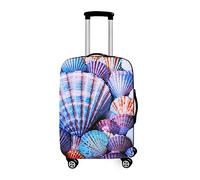 DOTBUY-SHOP Cubierta de Equipaje Funda de Maleta, Viaje Cubierta de la Caja Protectora Elástico Suave de Anti-Polvo Lavable Luggage Cover con Cremallera (Serie de Conchas 12,M (22-24 Pulgadas))
