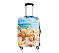 DOTBUY-SHOP Cubierta de Equipaje Funda de Maleta, Viaje Cubierta de la Caja Protectora Elástico Suave de Anti-Polvo Lavable Luggage Cover con Cremallera (Serie de Conchas 9,S (18-20 Pulgadas))