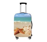 DOTBUY-SHOP Cubierta de Equipaje Funda de Maleta, Viaje Cubierta de la Caja Protectora Elástico Suave de Anti-Polvo Lavable Luggage Cover con Cremallera (Serie de Conchas 6,M (22-24 Pulgadas))
