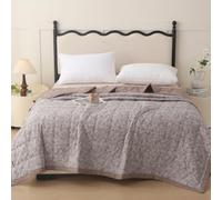 DOTBUY-SHOP Edredon Verano 2.5 TOG Cubrecama de 150x200cm 180x200cm 200x230cm, Suave Ligero Transpirable Bedspreads Quilts Cama Multiusos para Verano Colcha (Marrón 11,150x200cm)