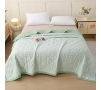 DOTBUY-SHOP Edredon Verano 2.5 TOG Cubrecama de 150x200cm 180x200cm 200x230cm, Suave Ligero y Transpirable Bedspreads Quilts Cama Multiusos para Primavera y Verano Colcha (Verde Azulado,180x200cm)