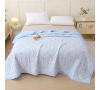 DOTBUY-SHOP Edredon Verano 2.5 TOG Cubrecama de 150x200cm 180x200cm 200x230cm, Suave Ligero y Transpirable Bedspreads Quilts Cama Multiusos para Primavera y Verano Colcha (Azul Cielo,150x200cm)