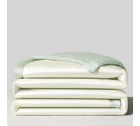 DOTBUY-SHOP Edredon Verano 2.5 TOG Cubrecama Satén Suave Ligero y Transpirable Bedspreads Quilts Cama Multiusos para Primavera y Verano Colcha (Crema Verdoso,150x200cm)