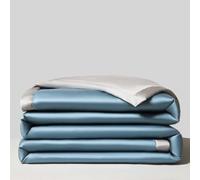 DOTBUY-SHOP Edredon Verano 2.5 TOG Cubrecama Satén Suave Ligero y Transpirable Bedspreads Quilts Cama Multiusos para Primavera y Verano Colcha (Azul Grisáceo,180x200cm)