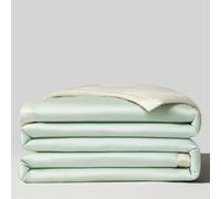 DOTBUY-SHOP Edredon Verano 2.5 TOG Cubrecama Satén Suave Ligero y Transpirable Bedspreads Quilts Cama Multiusos para Primavera y Verano Colcha (Verde Crema,180x200cm)