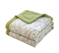 DOTBUY-SHOP Edredon Verano 2.5 TOG Cubrecama Suave Ligero y Transpirable Bedspreads Quilts Cama Multiusos para Primavera y Verano Colcha (Verde Azul 07,180x200cm)