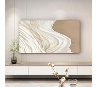 DOTBUY-SHOP Funda para TV Protector, Televisor Cubierta Antipolvo para Pantallas Planas Curvas, Universal Elástico Funda para Smart Television de Estilo Moderno (Olas de mar,32-39 pulgadas)