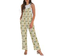 DOTBUY-SHOP Mono Mujer Verano Jumpsuit Estampado 3D (Bohemio,S)