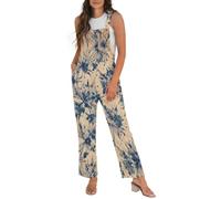 DOTBUY-SHOP Mono Mujer Verano Jumpsuit Estampado Clásicos (Vintage,XXL)