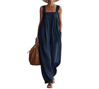 DOTBUY-SHOP Mono Mujer Verano Peto Largo (Azul marino,xx_l)