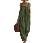 DOTBUY-SHOP Mono Mujer Verano Peto Largo (Verde,3x_l)