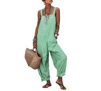 DOTBUY-SHOP Mono Raya Mujer Verano (Verde,XL)