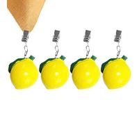 Doterul Pesos para Mantel Polirresina con Clips y Pinzas Decorativas - 4 Sujetamanteles para Interiores y Exteriores, Fiestas de Bodas y Picnics