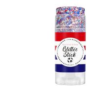 DOTIUWO Stick Purpurina Pelo - Maquillaje Adhesivo De Lentejuelas Patrióticas | Purpurina para el pelo y pintura facial | Para Mujeres Chicas San Valentín 4 Julio Memorial Day Vacaciones Festival