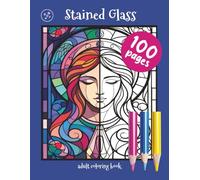 DotMop Stained Glass Coloring Book Serenity Volume 4: Timeless Angelic Icons - Calming Sacred Portraits for Spiritual Relaxation (Stained Glass Serenity Volume 1: Majestic Animals and Butterflies)