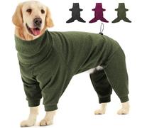 Dotoner Abrigo de Forro Polar cálido de Cuatro Patas para Perro,Abrigo de Invierno para Perro,Resistente al Viento,Cuerpo Completo,Acogedor Pijama Traje para pequeños,medianos y