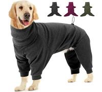 Dotoner Abrigo de Forro Polar cálido de Cuatro Patas para Perro,Abrigo de Invierno para Perro,Resistente al Viento,Cuerpo Completo,Acogedor Pijama Traje para pequeños,medianos y