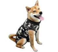 Dotoner Chaleco de recuperación para Perros y Gatos, Protector de heridas Abdominales, Ropa quirúrgica médica para Cachorros(Camuflaje,L)