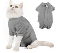 Dotoner Traje de recuperación Profesional para Gatos, Body Gatos postoperatorio Traje de recuperación de cirugía de Gatitos,Collar electrónico Alternativo después de la cirugía Ropa Gato