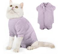 Dotoner Traje de recuperación Profesional para Gatos, Body Gatos postoperatorio Traje de recuperación de cirugía de Gatitos,Collar electrónico Alternativo después de la cirugía Ropa Gato