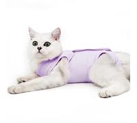 Dotoner Traje de recuperación Profesional para heridas Abdominales o Enfermedades de la Piel, Alternativo para Gatos y Perros, después de la cirugía, Ropa para el hogar（Púrpura，M