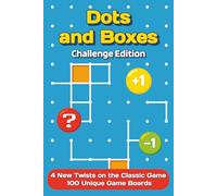 Dots and Boxes: Challenge Edition: Classic Pen and Paper Game | Travel Size | 6x9 inches