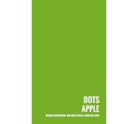 DOTS APPLE - DESIGN-HANDYBOOK - 100 GREEN PAGES - 5MM DOT GRID: Notizbuch A6+ (102x170 mm) mit 100 grünen Seiten und Punktraster im Abstand von 5 mm, ideal für Bullet Journal, Tagebuch, Studium & Büro