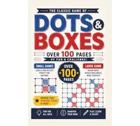 Dots & Boxes Book: 100+ premium Pages of Classic Line Strategy Games | Mixed Large & Small Grids | Fun Dot and boxs Challenge Book for Kids, Teens & Adults