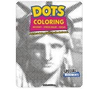 Dots Coloring - Mystery, Stress Relief, Focus: 40 Monochrome Dot Illustrations to Color - Adult Coloring Book