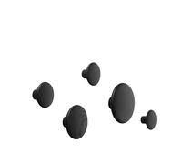Dots Ganchos Negro 5uds.