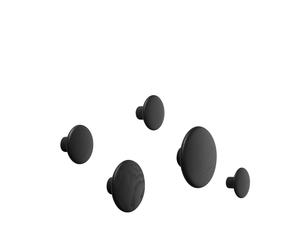 Dots Ganchos Negro 5uds.