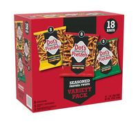 Dot's - Paquete variado de pretzels, original, mostaza de miel y parmesano, bocadillo torcido de ajo, bolsas de tamaño individual de 1 onza (18 unidades)