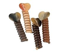 Dottduya Bobinas de cabello espiral, corbatas espirales para el cabello grueso | Bobina espiral de soporte de cola de caballo sin daños | 4x set elástico elástico y elástico para la cabeza rizada