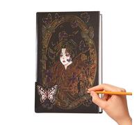 Dottduya Cuaderno gótico, cuaderno gótico,Manual de ilustración para colorear del diario gótico | Vintage WoJournal Notebook Personal Diary para escribir, 256 páginas