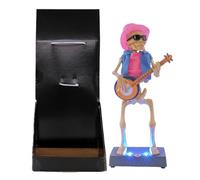 Dottduya esquelético móvil | musical eléctrico con luz LED, figura decorativa para exteriores, para niños, adultos, coleccionistas, oficina, salón, dormitorio, estudio, mesa de comedor
