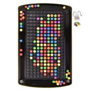 Dottduya Juego de canicas de tablero de ajedrez intelectual, juego de mesa de estrategia de ajedrez | Juego de eliminación de bolas de arco iris | Juego familiar para niños y adultos, juego de