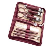 Dottduya Juego de cortaúñas, juego de herramientas para el cuidado de uñas, 10 tijeras de uñas, juego de manicura y , herramientas de para pies, kits de cuidado profesional para