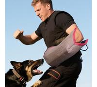 Dottduya Mordedor triangular para perros - Cojín de impacto robusto para servicio de protección y entrenamiento IGP - Objetivo profesional de entrenamiento para perros Malinois y pastor - yute con 2