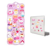 Dottduya Pegatinas 3D,Calcomanías De Animales - Pegatinas Para Portátil - Para Niños Adultos Manualidades Fiestas Premios Aula Escuela Teléfono Equipaje Botella De Agua