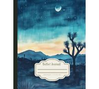 Dotted Bullet Journal: Vintage Watercolor Joshua Tree National Park | Aesthetic Notebook for Organizing School, Work, or Life