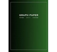 Dotted Graph Paper Notebook: 150 Pages, 1/4" Quad DOT Grid Ruled, Edge to Edge, 8.5" x 11", Green Matte Finish Cover, Engineering or Technical use, Science Math Art Students, Quilting