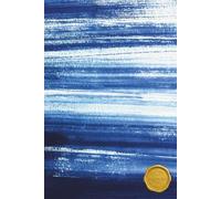 Dotted Journaling Notebook: Indigo Ink Wash Design for Writing, Notes, and Reflection - White Paper, 160 Pages