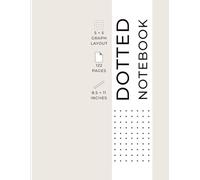 Dotted Notebook: 8.5 x 11 Inch Dot Grid for Bullet Journaling, Sketching and Diagramming