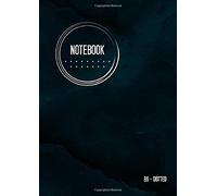 Dotted Notebook B6: Journal Notebook, Marble Teal Black, Cool Circle Design, Dot Grid Matrix, Traveler, Small, Soft Cover, Numbered Pages, No Bleed (B6 Dotted Notebook Journals) [Idioma Inglés]