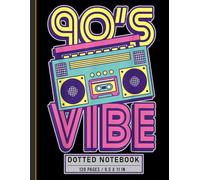Dotted Notebook: Vibe of the Nineties with Retro Cassette Theme, Music Journal for 90s Fans, Teens, and Vintage Lovers