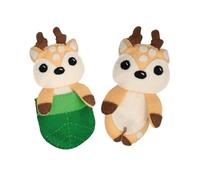 Dotty Design Knitty Critters - Bedtime Buddies - Daria Deer | Kit de manualidades de ganchillo apto para principiantes con hilo reciclado