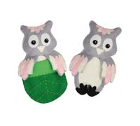 Dotty Design Knitty Critters - Bedtime Buddies - Oakley Owl| Kit de manualidades de ganchillo apto para principiantes con hilo reciclado