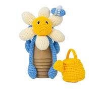 Dotty Design Knitty Critters - Blossom Time - Margarita blanca | Kit de manualidades de ganchillo apto para principiantes con hilo reciclado