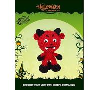 Dotty Design Knitty Critters - Halloween - Diablo | Kit de manualidades de ganchillo apto para principiantes con hilo reciclado